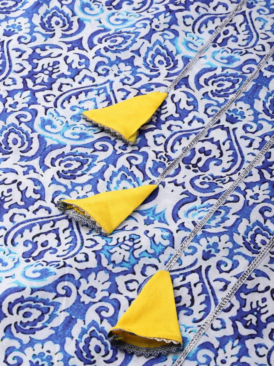 Ahalyaa Blue Straight Kurta with Pant | Grocsy