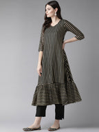 Ahalyaa Black Kurta with Trouser | Grocsy