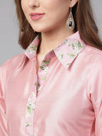 Ahalyaa Digital Print Straight Poly Silk Kurta With Digital Print Pant | Grocsy