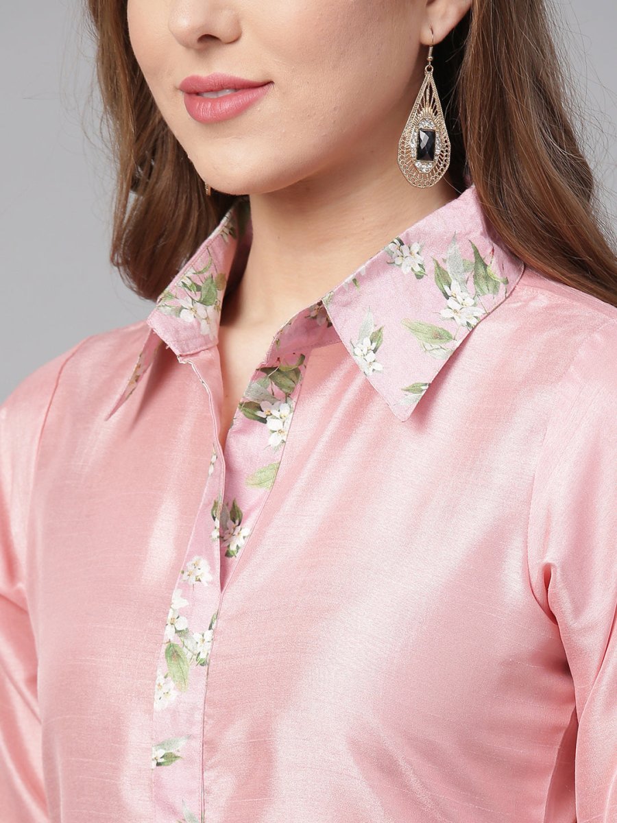 Ahalyaa Digital Print Straight Poly Silk Kurta With Digital Print Pant | Grocsy