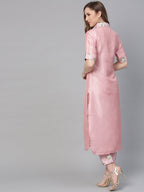 Ahalyaa Digital Print Straight Poly Silk Kurta With Digital Print Pant | Grocsy