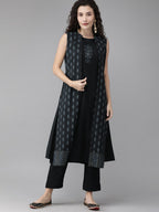 Ahalyaa Crepe Indo Western Set | Grocsy