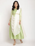 Ahalyaa Gorgeous Green Art Silk Kurta | Grocsy