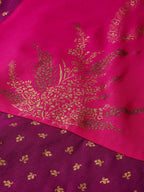 Ahalyaa Magenta & Pink Screen Printed Kurta with Palazzo | Grocsy