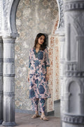 Ahalyaa Women Floral Printed Kurta with Trousers | Grocsy