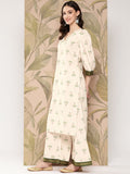 Ahalyaa Women Floral Printed Regular Gotta Patti Kurta with Palazzos | Grocsy