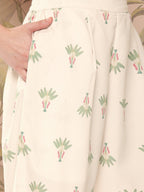 Ahalyaa Women Floral Printed Regular Gotta Patti Kurta with Palazzos | Grocsy