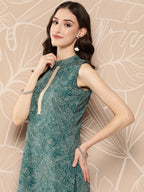 Ahalyaa Floral Printed Regular Kurta with Palazzos | Grocsy