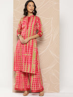 Ahalyaa Women Printed Regular Kurta with Palazzos | Grocsy