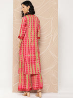 Ahalyaa Women Printed Regular Kurta with Palazzos | Grocsy