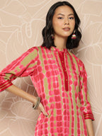 Ahalyaa Women Printed Regular Kurta with Palazzos | Grocsy