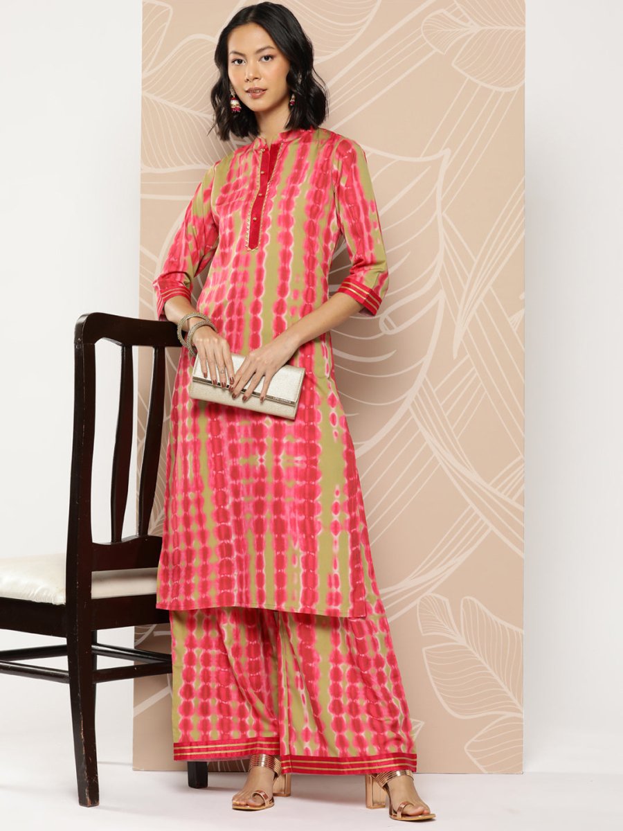 Ahalyaa Women Printed Regular Kurta with Palazzos | Grocsy