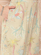 Ahalyaa Floral Printed Regular Kurta with Palazzos | Grocsy