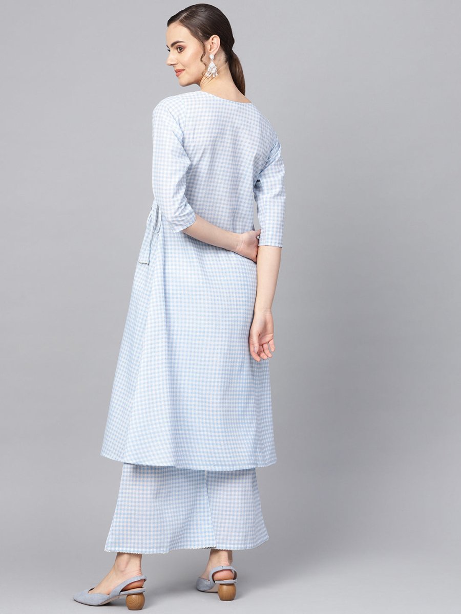 Ahalyaa Printed A Line Beautiful kurta with Palazzo for Women | Grocsy