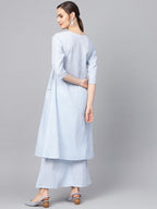 Ahalyaa Printed A Line Beautiful kurta with Palazzo for Women | Grocsy