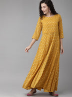 Ahalyaa Mustard Kurta with Beautiful Palazzo Set | Grocsy