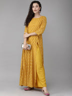 Ahalyaa Mustard Kurta with Beautiful Palazzo Set | Grocsy
