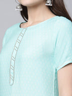 Ahalyaa Women Floral Printed Gotta Patti Kurta | Grocsy