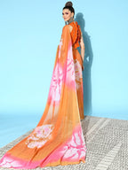 Ahalyaa Abstract Chiffon Saree | Grocsy