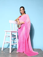 Ahalyaa Bandhani Saree with Solid border | Grocsy