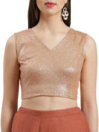 Ahalyaa Rust Brown Woven Design Ruffled Ready to Wear Saree Set | Grocsy