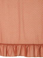 Ahalyaa Rust Brown Woven Design Ruffled Ready to Wear Saree Set | Grocsy