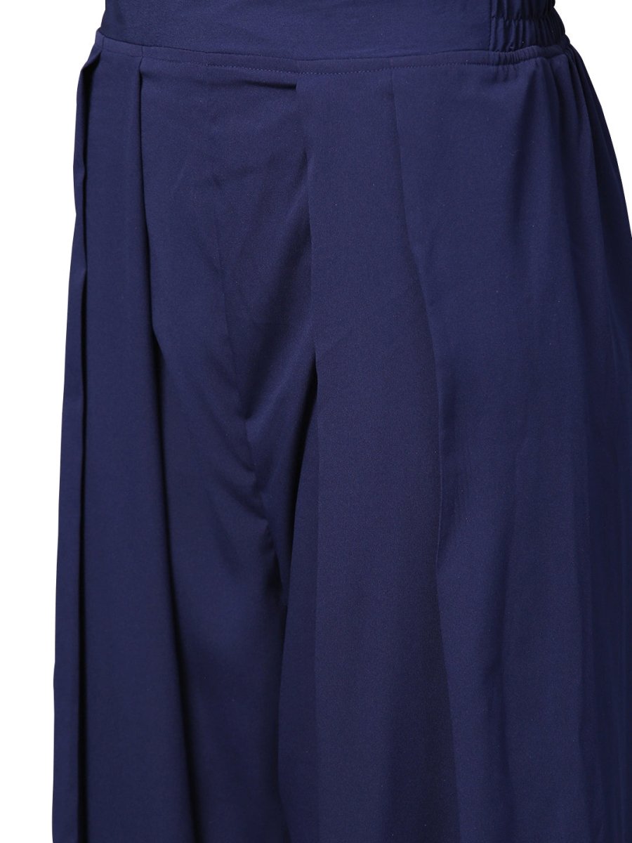 Ahalyaa Indo Western Sea Green Cape With Drape Pant | Grocsy