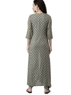 Ahalyaa Women Beautiful Grey Indo Western Set | Grocsy