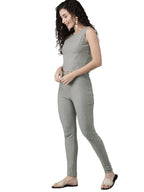 Ahalyaa Women Beautiful Grey Indo Western Set | Grocsy
