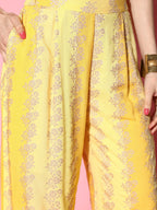 Ahalyaa Floral Printed Shirt and Palazzos | Grocsy