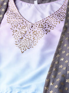 Ahalyaa Women Printed Crop Top With Shrug Set | Grocsy