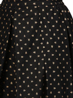 Ahalyaa Women Black & Golden Printed Kurta with Churidar & Dupatta | Grocsy
