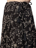 Ahalyaa Indowestern Black Shirt With Skirt Set | Grocsy