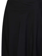Ahalyaa Black Golden Straight Crepe & Georgette Kurta Set | Grocsy