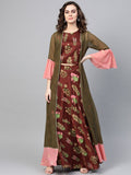 Ahalyaa Women Beautiful Printed Indo Western Set | Grocsy