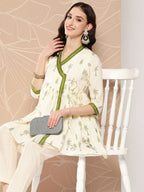 Ahalyaa Tie-Ups Tropical Printed Tunic | Grocsy