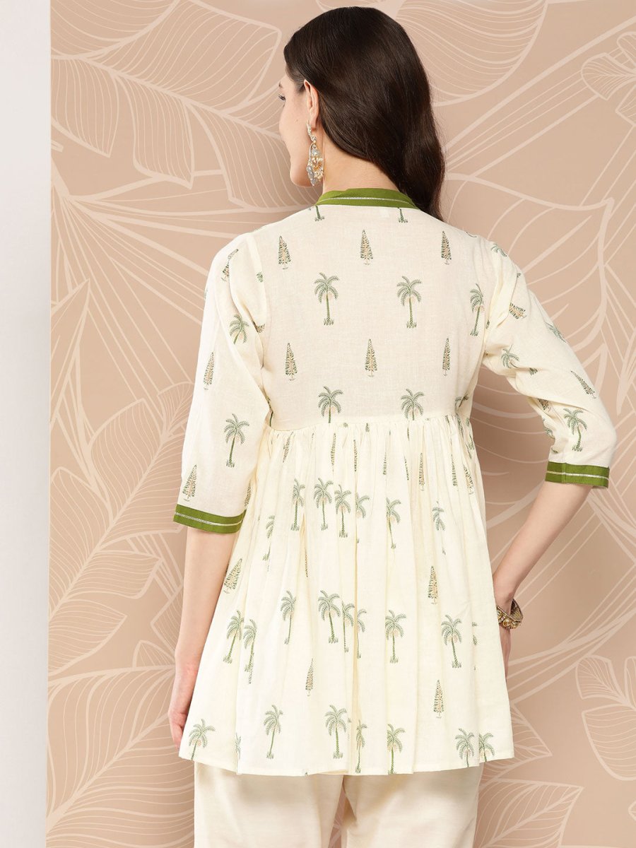Ahalyaa Tie-Ups Tropical Printed Tunic | Grocsy