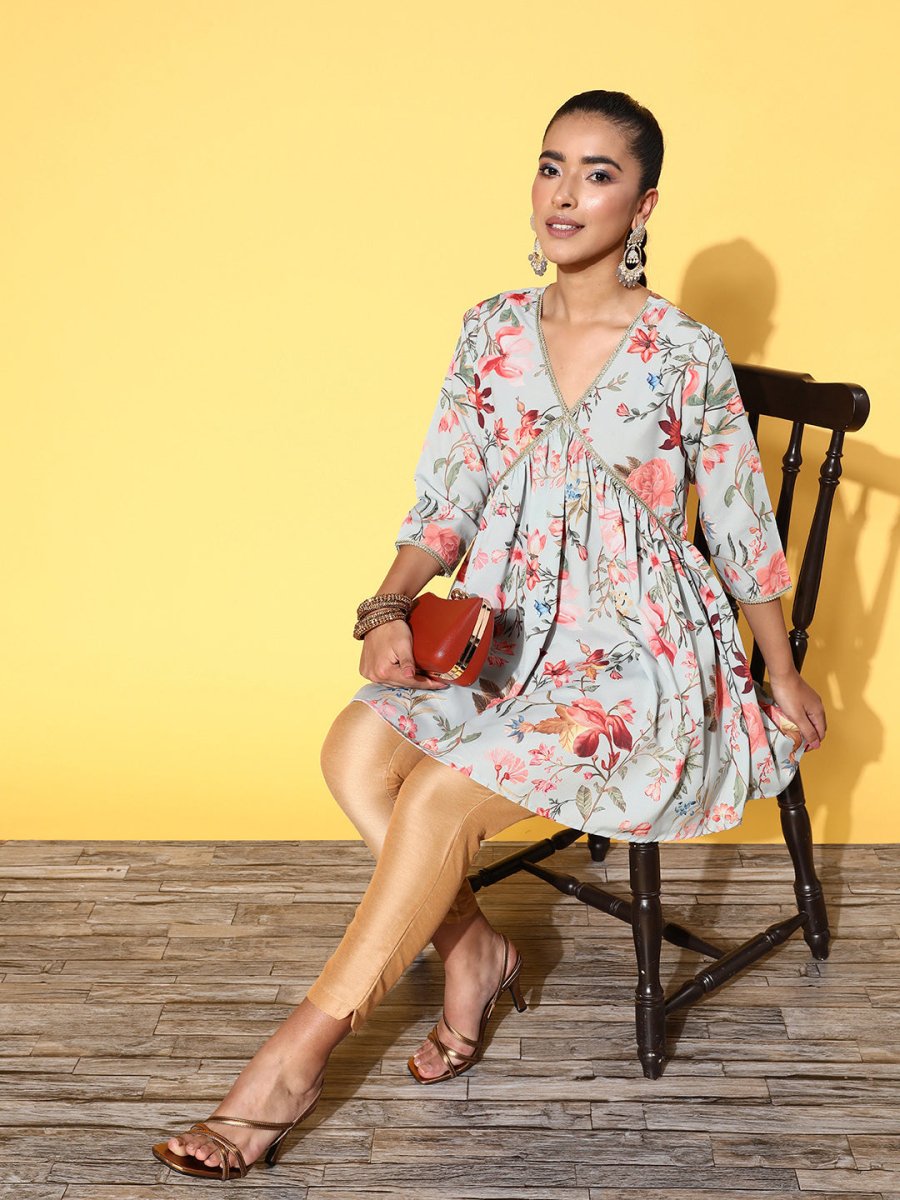Ahalyaa Women Printed Tunic | Grocsy