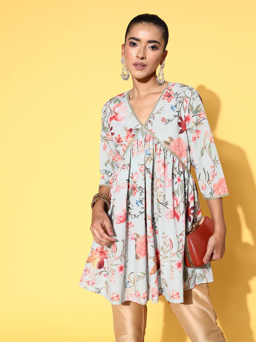 Ahalyaa Women Printed Tunic | Grocsy