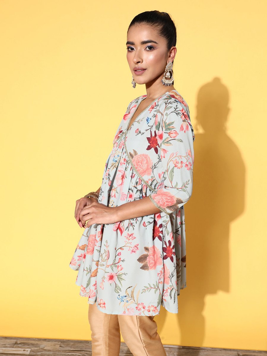 Ahalyaa Women Printed Tunic | Grocsy