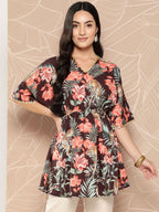 Ahalyaa Floral Printed Tunic | Grocsy