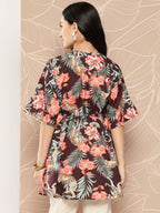 Ahalyaa Floral Printed Tunic | Grocsy
