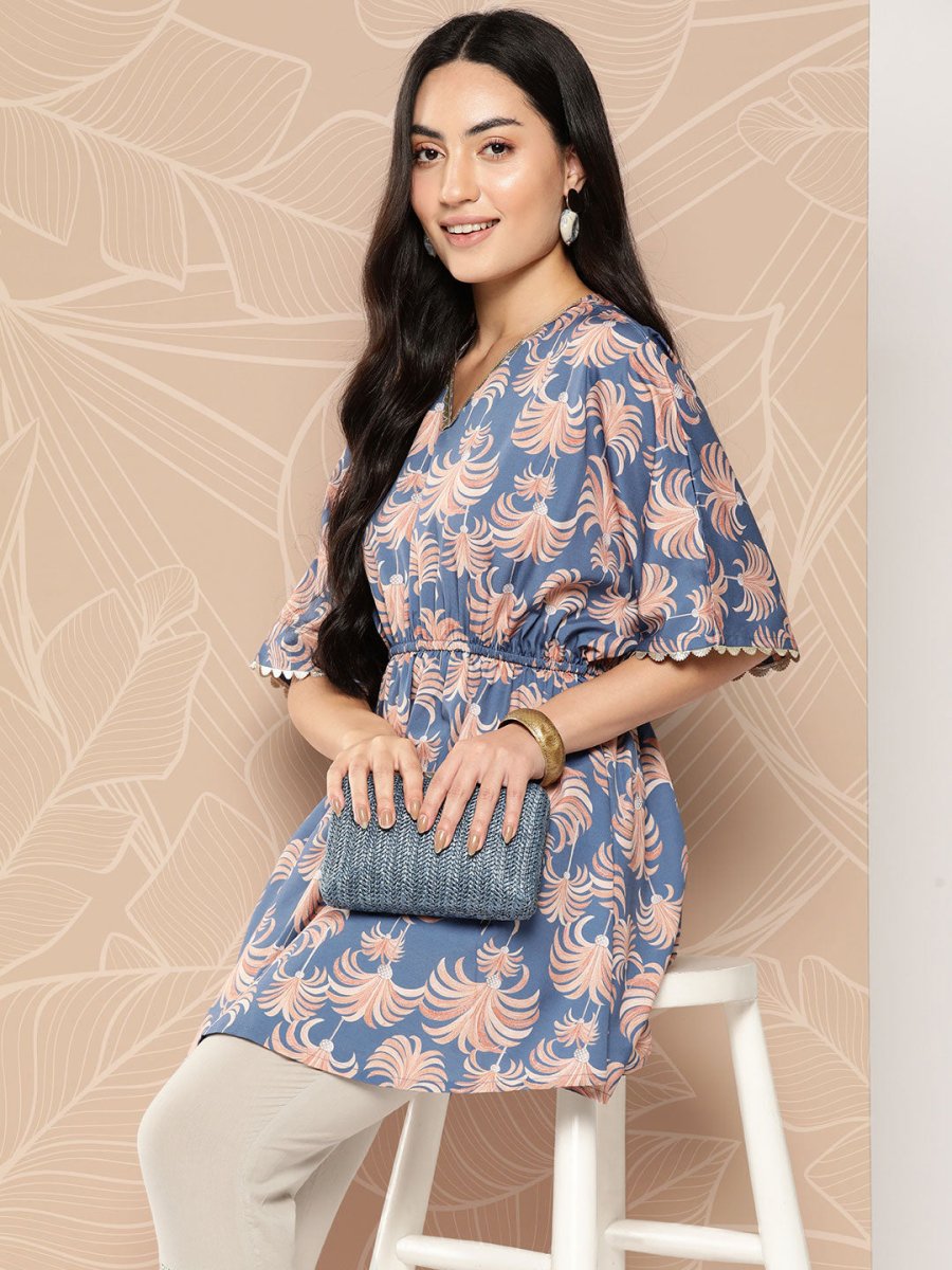 Ahalyaa Tropical Printed Tunic | Grocsy