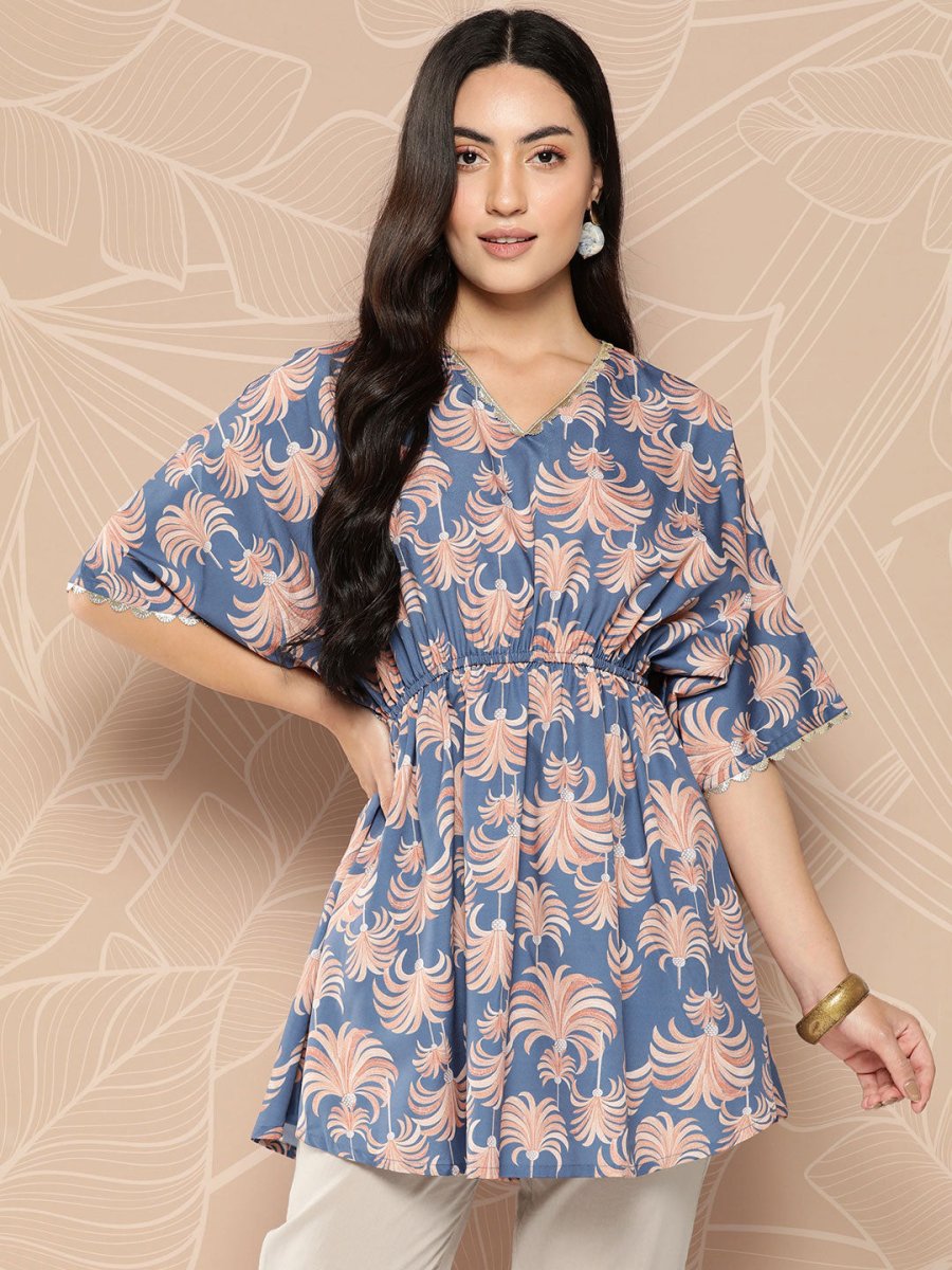 Ahalyaa Tropical Printed Tunic | Grocsy