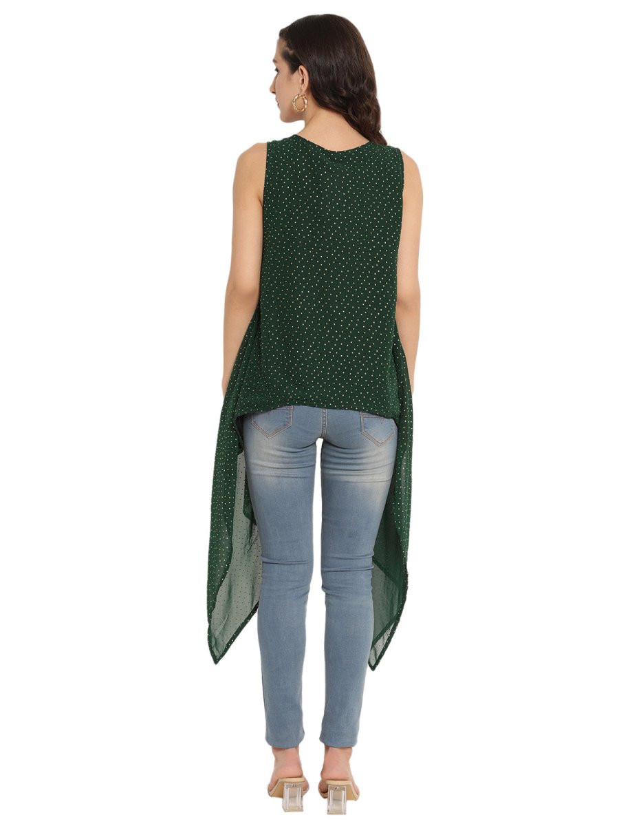 Ahalyaa Maroon Tunic With Attached Shrug | Grocsy