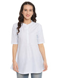 Ahalyaa Checks Printed Blue Tunic | Grocsy