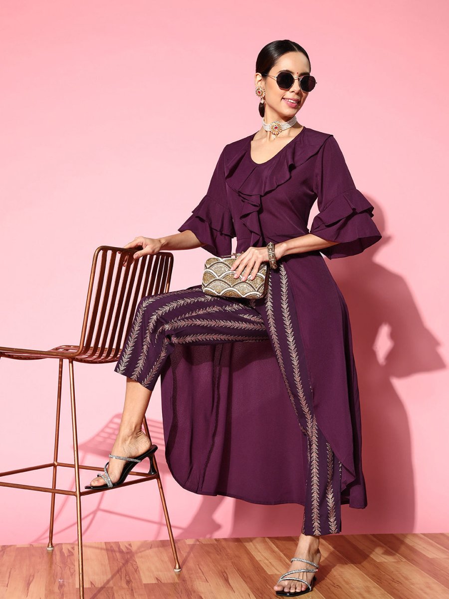 Ahalyaa Women Solid Co-Ords | Grocsy