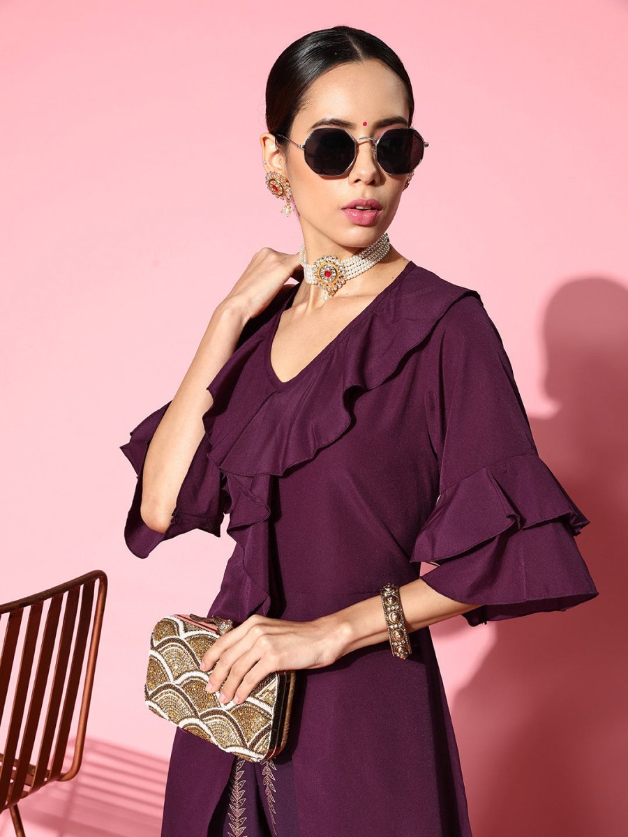 Ahalyaa Women Solid Co-Ords | Grocsy