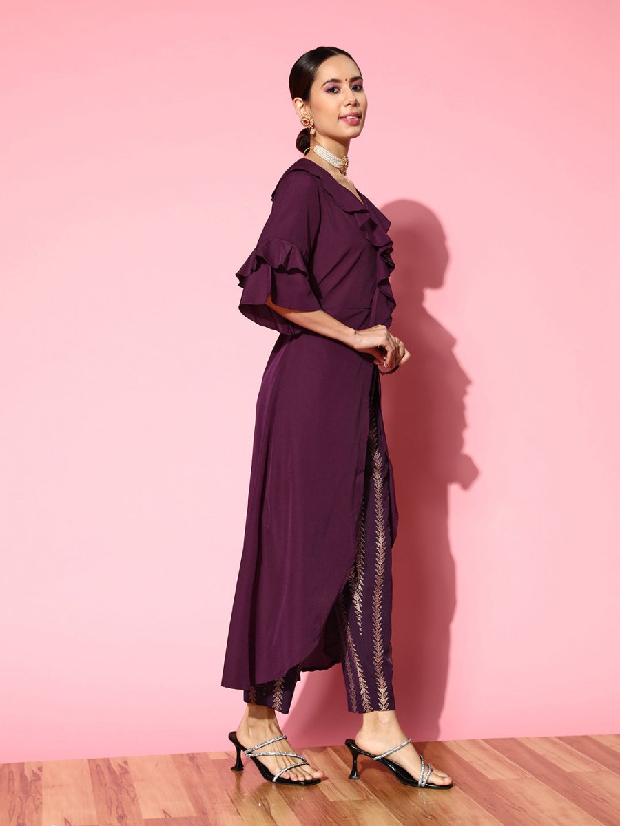 Ahalyaa Women Solid Co-Ords | Grocsy