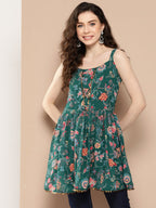 Ahalyaa Floral Printed Tunic | Grocsy